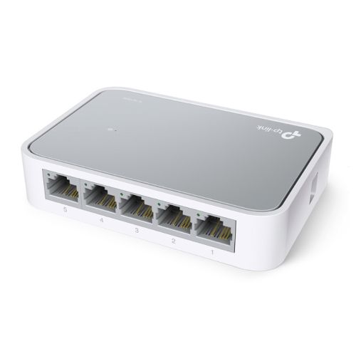 TP-LINK (TL-SF1005D V16) 5-Port 10/100Mbps Unmanaged Desktop Switch, Plastic Case - PC Gear UK
