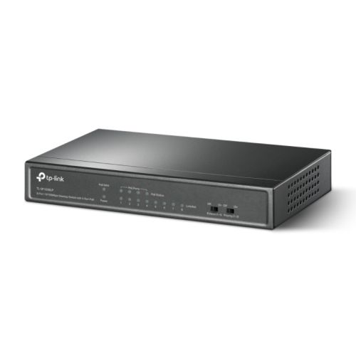 TP-LINK (TL-SF1008LP) 8-Port 10/100Mbps Unmanaged Desktop Switch, 4-Port PoE, Intelligent Power, Steel Case - PC Gear UK