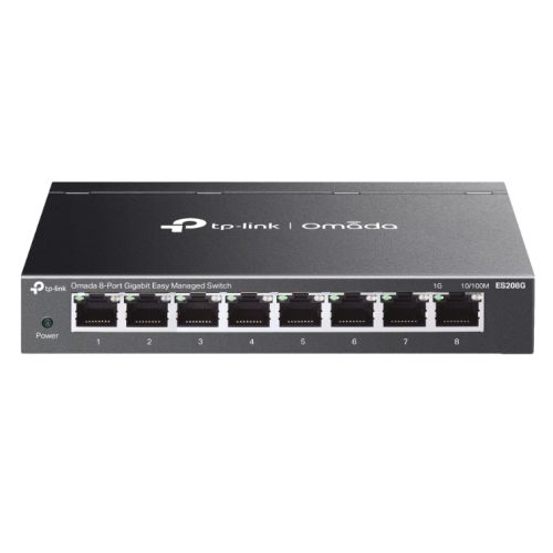 TP-LINK (ES208G) Omada 8-Port Gigabit Easy Managed Switch, 8x GB Ports, Metal Casing - PC Gear UK