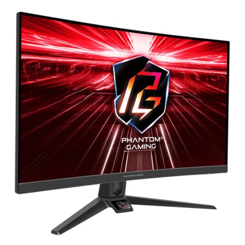 Asrock 27" FHD Curved Monitor (PG27F15RS1A), 1920 x 1080, 1ms, 2 HDMI, DP, 240Hz, HDR 10, VESA - PC Gear UK