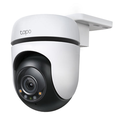 TP-Link Tapo C510W Outdoor Pan/Tilt Security Wi-Fi Camera, 2K, 360°, Full-Colour Night Vision, IP65, AI Detection, White/Black
