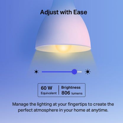 TP-Link Tapo L530E Smart Wi-Fi Light Bulb, Multicolour, E27, 2-Pack