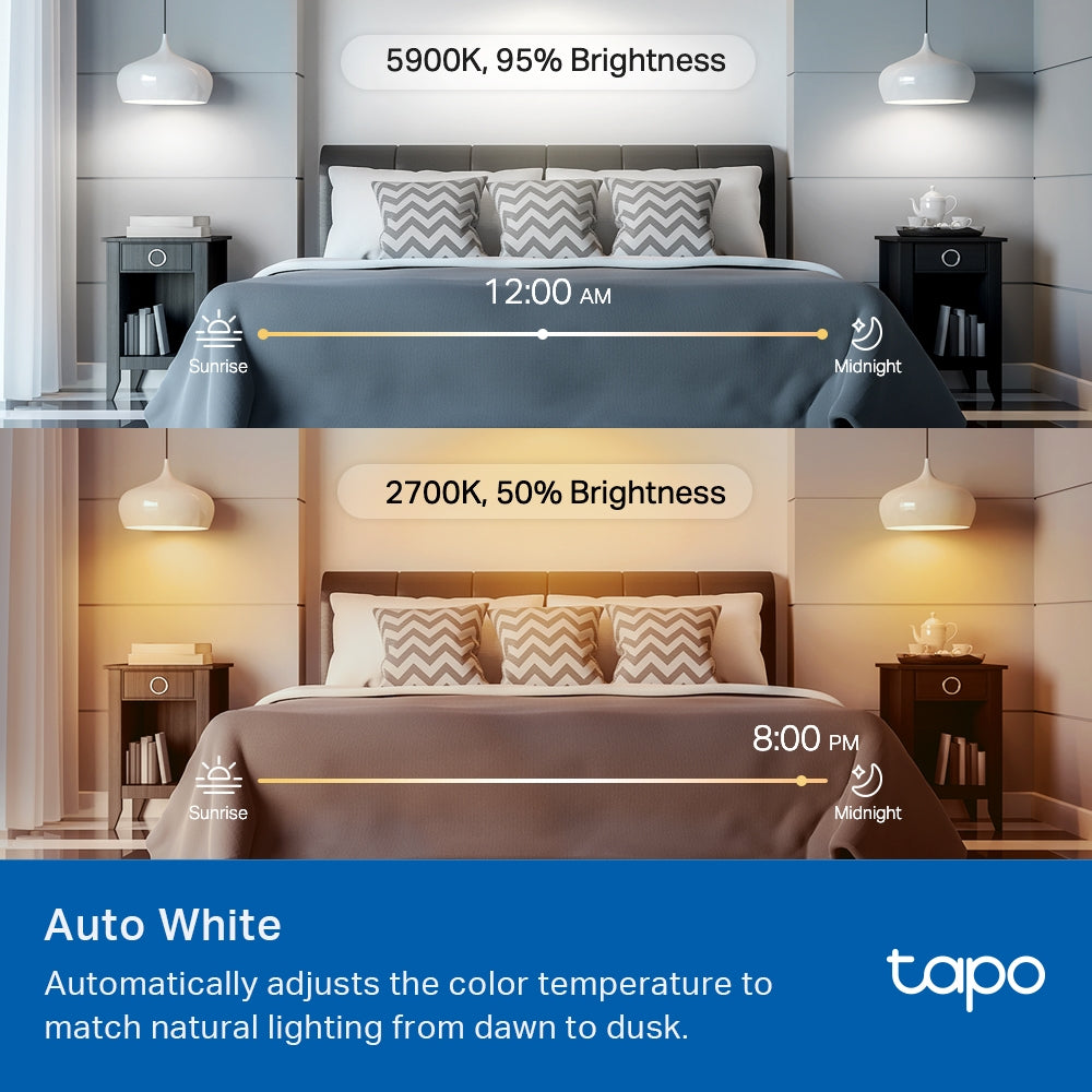 TP-Link Tapo L535E Smart Multicolor Matter LED Bulb, E27, 8.6W, 1055lm
