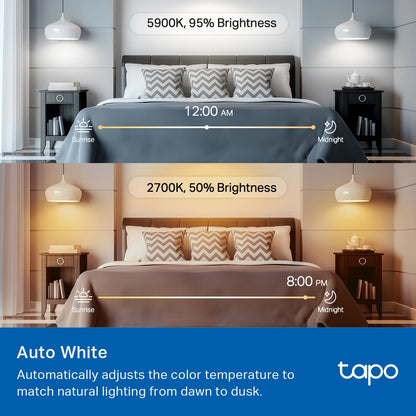 TP-Link Tapo L535E Smart Multicolor Matter LED Bulb, E27, 8.6W, 1055lm