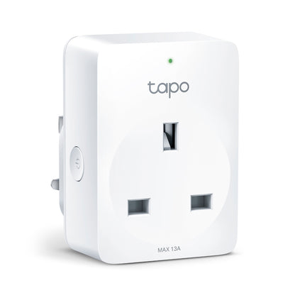 TP-Link Tapo P110 Mini Smart Wi-Fi Socket, Energy Monitoring, 2990W, 16A, UK Plug, White