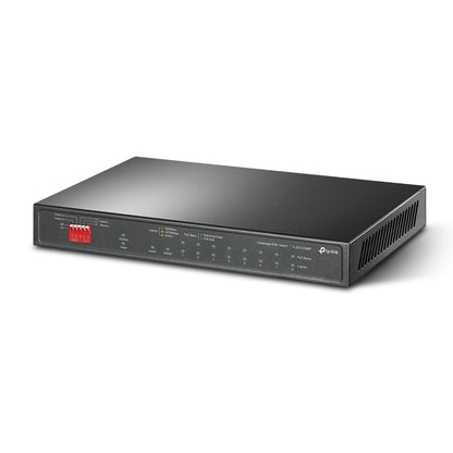 TP-Link TL-SG1210MP, 10-Port Gigabit Unmanaged PoE+ Switch, 8x PoE+, 1x SFP, 123W Budget, Fanless, Black