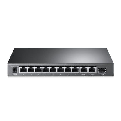 TP-Link TL-SG1210MP, 10-Port Gigabit Unmanaged PoE+ Switch, 8x PoE+, 1x SFP, 123W Budget, Fanless, Black