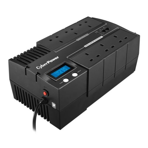 CyberPower BRICs 1000VA Line Interactive UPS, 600W, LCD Display, 6x UK Plug, AVR Energy Saving, Wall Mountable - PC Gear UK