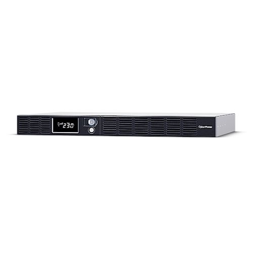 CyberPower Smart App 1000VA Line Interactive 1U Rackmountable Office UPS,  600W, LCD Display, 6x IEC, AVR Energy Saving, Hot-swappable Batteries - PC Gear UK