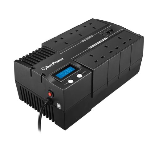 CyberPower BRICs 1200VA Line Interactive UPS, 720W, LCD Display, 6 x UK Plug, AVR Energy Saving, Wall Mountable - PC Gear UK