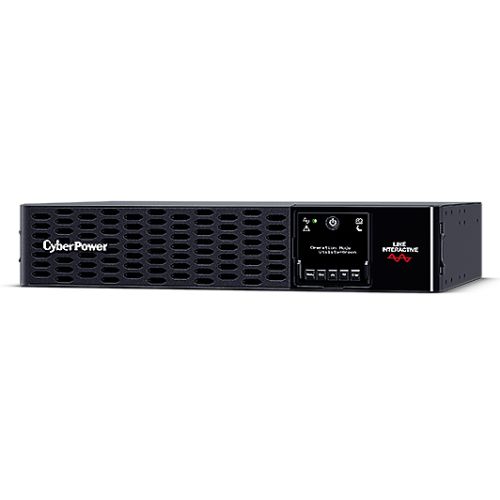 CyberPower Smart App 1500VA Line Interactive 2U Rackmountable Professional UPS, 1500W, LCD Display, 10x IEC, AVR Energy Saving, Hot-swappable Batteries - PC Gear UK