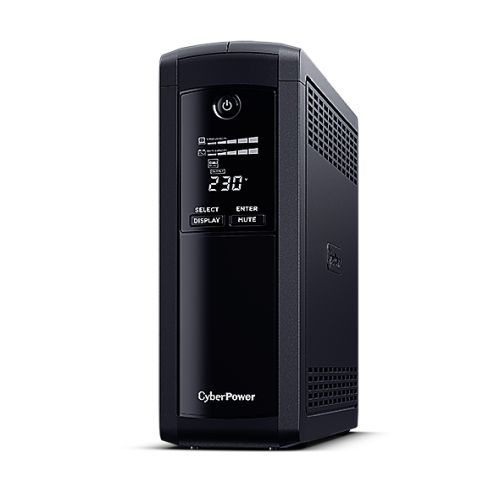 CyberPower Value Pro 1600VA Line Interactive Tower UPS, 960W, LCD Display, 8x IEC, AVR Energy Saving, 1Gbps Ethernet - PC Gear UK