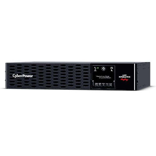 CyberPower Smart App 2200VA Line Interactive 2U Rackmountable Professional UPS, 2200W, LCD Display, 8x IEC, AVR Energy Saving, Hot-swappable Batteries - PC Gear UK