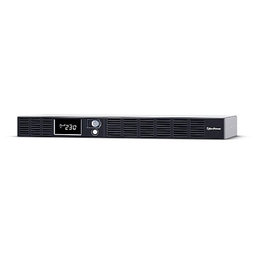 CyberPower Smart App 600VA Line Interactive 1U Rackmountable Office UPS, 360W, LCD Display, 6x IEC, AVR Energy Saving, Hot-swappable Batteries - PC Gear UK