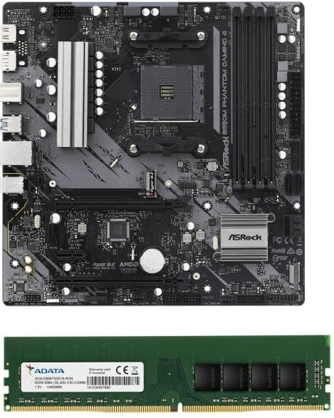 Asrock B550M PHANTOM GAMING 4 / ADATA Premier 32GB DDR4 Memory - PC Gear UK