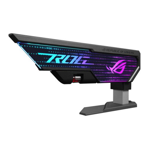 Asus ROG Herculx Graphics Card Holder, 3D ARGB Lightning, Stand Design, Supports Height of 72-128mm, Magnetic Spirit Level - PC Gear UK