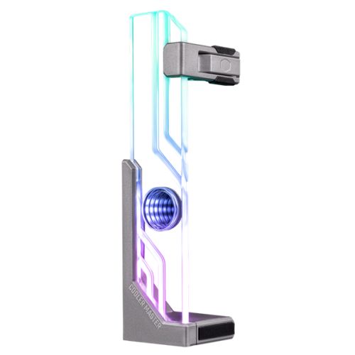 Cooler Master Atlas ARGB GPU Support Bracket, Infinity Mirror Design, Edge-Lit ARGB Tempered Glass, Aluminium Stand - PC Gear UK