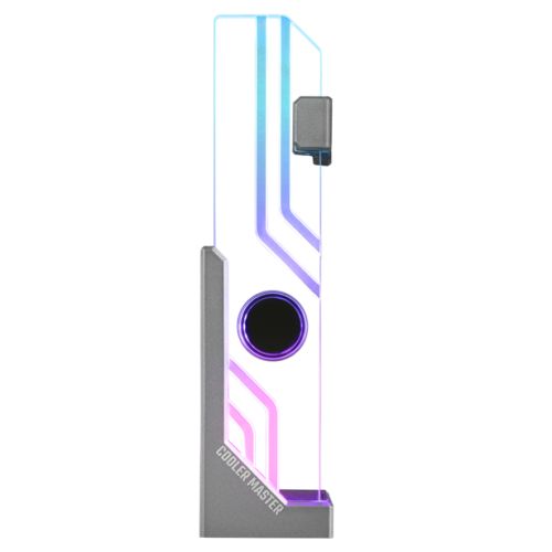 Cooler Master Atlas ARGB GPU Support Bracket, Infinity Mirror Design, Edge-Lit ARGB Tempered Glass, Aluminium Stand