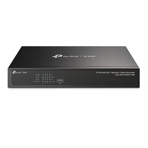 TP-LINK (VIGI NVR1008H-8MP) 8 Channel PoE+ Network Video Recorder, 4K HDMI Output, 16MP Decoding Capacity, H.265+, ONVIF, Two-Way Audio - PC Gear UK