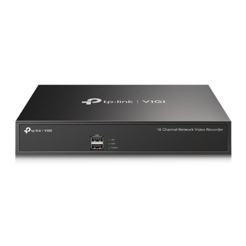 TP-LINK (VIGI NVR1016H) 16-Channel NVR, No HDD (Max 10TB), Quick Lookup and Playback, Remote Monitoring, H.265+, Two-Way Audio - PC Gear UK