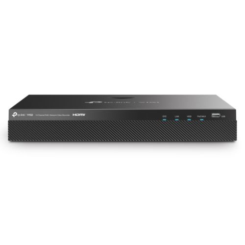 TP-LINK (VIGI NVR2016H-16MP) 16 Channel PoE+ Network Video Recorder, 16-Channel Live View, 4K HDMI Output, 140W PoE Budget, 2x SATA, H.265+ - PC Gear UK