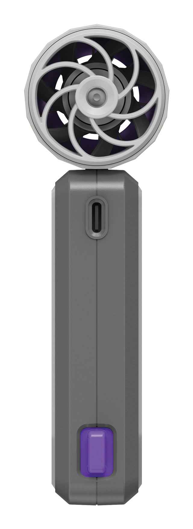 Verbatim Cool 'n' Go AirJet Handheld Fan, Grey, Purple