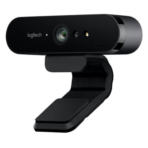 Logitech BRIO 500 4K UHD 13MP HDR Webcam, USB-A, Light Correction, Privacy Shutter, Noise-Cancelling Mics, Windows Hello Support, Graphite - PC Gear UK