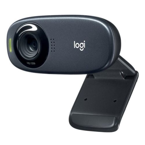 Logitech C310 HD Webcam, 1.2MP, 720p/30fps, Mic, Widescreen, Auto Light Correction, Mounting Clip - PC Gear UK