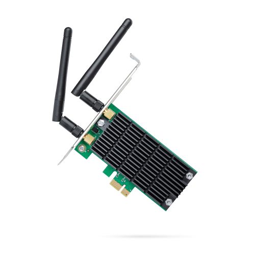 TP-LINK (Archer T4E) AC1200 (300+867) Wireless Dual Band PCI Express Adapter, 2 x External Antenna - PC Gear UK