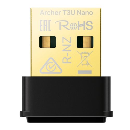 TP-LINK (Archer T3U Nano) AC1300 Wireless Dual Band Nano USB Adapter, MU-MIMO, USB2 - PC Gear UK