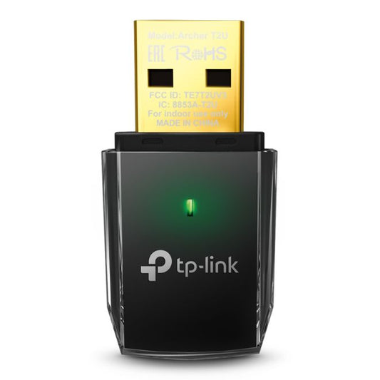 TP-LINK (Archer T2U) AC600 Wireless Dual Band USB Adapter, Advanced Security - PC Gear UK