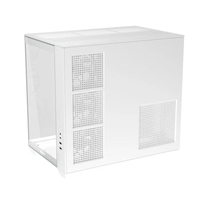 ASUS A32 PLUS ARGB Dual-Chamber ATX Mid Tower Case | 270° Panoramic | 4 ARGB Fans | White