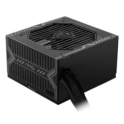 MSI MAG A650BN, 650W, 80+ Bronze, ATX, Non-Modular, Sleeved Cables, 120mm Fan, Single +12V Rail, DC-DC, Active PFC, UK Plug, Black, 5-Year Warranty