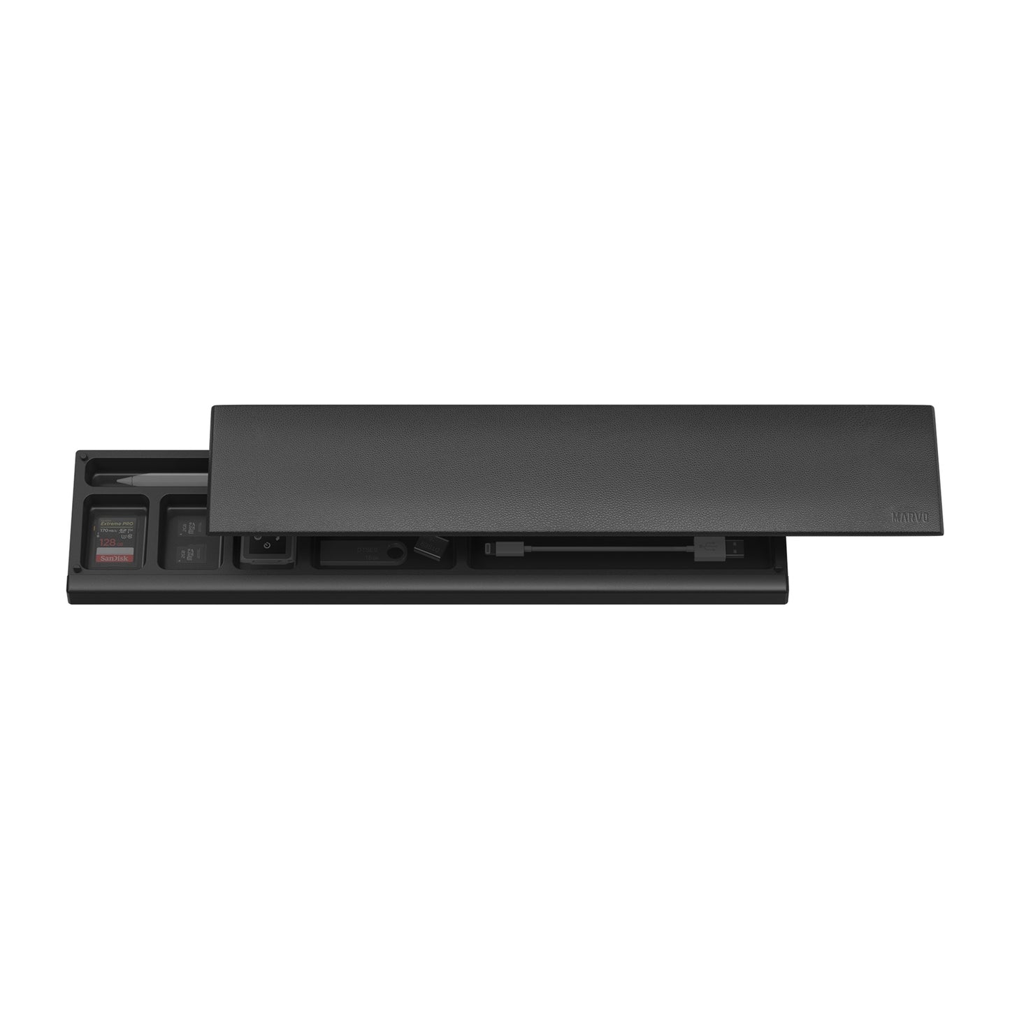 Marvo Scorpion K002 Crest 60 Ergonomic Keyboard Wrist Rest | Magnetic Storage | Black