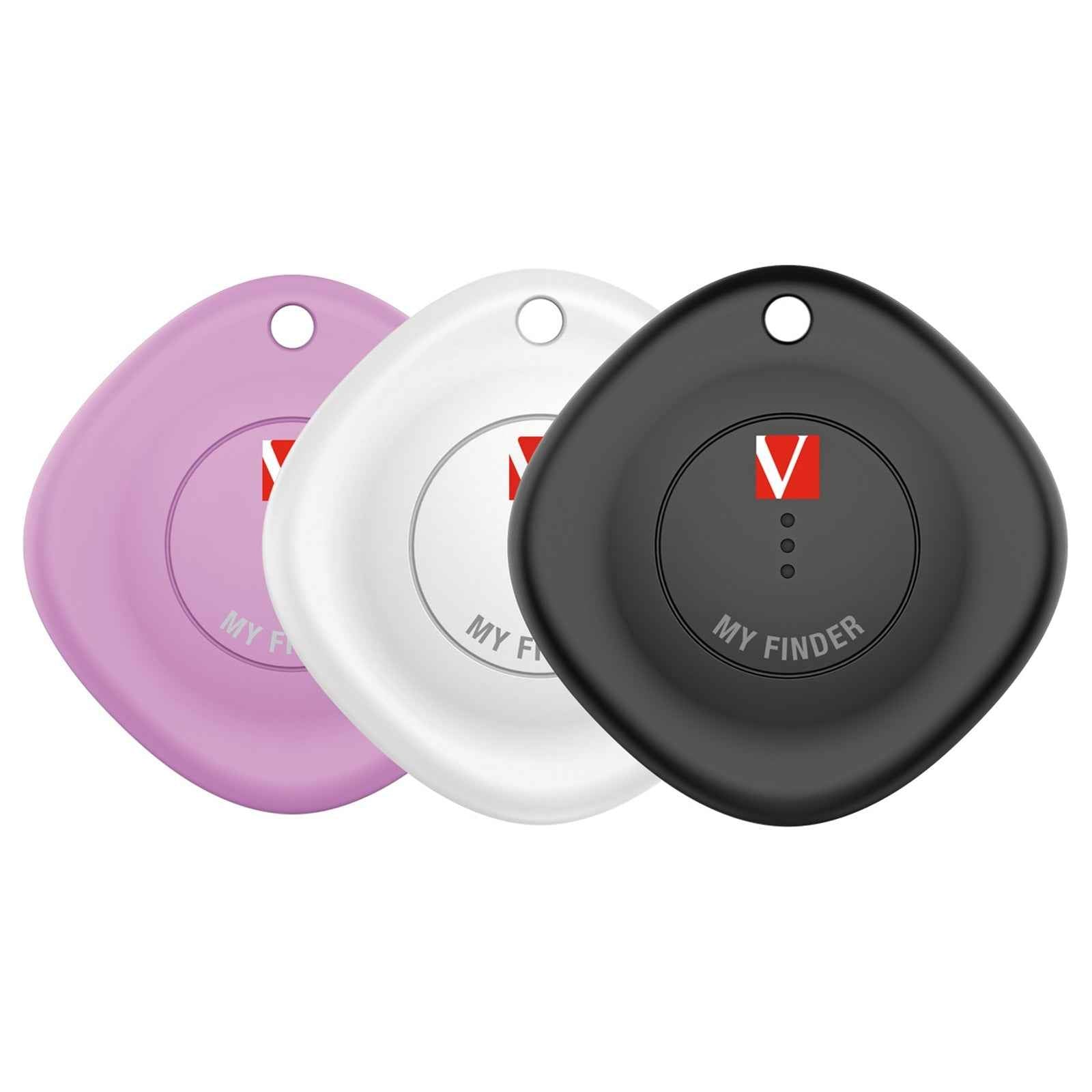 Verbatim (32132) MYF-03 My Finder Bluetooth Item Finder 3 Pack Black /White / Purple