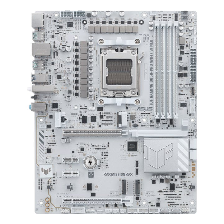 ASUS TUF GAMING B850-PRO WIFI7 W NEO | AM5 | B850 | ATX | DDR5 | Wi-Fi 7 | White | Motherboard