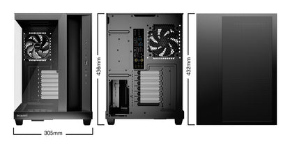 be quiet! Light Base 500 BGW83, Mid-Tower ATX, Tempered Glass, 4x PWM Fans, USB-C, 360mm Rad Support, Black