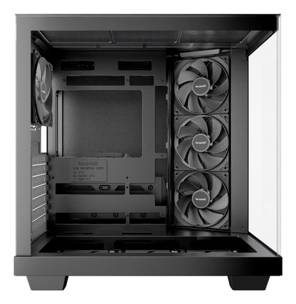 be quiet! Light Base 500 BGW83, Mid-Tower ATX, Tempered Glass, 4x PWM Fans, USB-C, 360mm Rad Support, Black