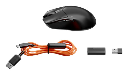 be quiet! Dark Perk Ergo Wireless Gaming Mouse | Lightweight 55g, PixArt PAW3950, 32000 DPI, 110Hr Battery, 8000Hz Polling