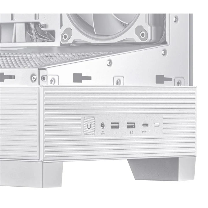 ASUS A31 PLUS ARGB ATX Midi Tower Case | 4 ARGB Fans | 360mm Radiator | BTF Compatible | White