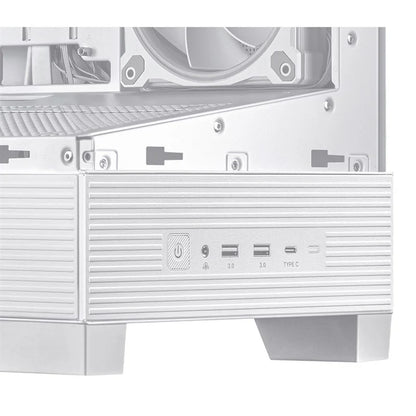 ASUS A31 PLUS ARGB ATX Midi Tower Case | 4 ARGB Fans | 360mm Radiator | BTF Compatible | White