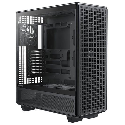 Antec 900 Full Tower Gaming Case, 1 x USB Type-C / 2 x USB 3.0, Tempered Glass Side Window Panel, 6 x Pre-Installed High- Performance PWM Fans, ATX, E-ATX, SS-CEB,SSI-EEB , Threadripper, (Supports Back-Connect Motherboards)