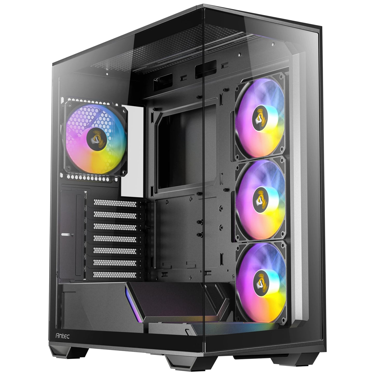 Antec, Antec Constellation C3 Mid-Tower Case, ATX/mATX/ITX, 4x 120mm ARGB PWM Fans, 270° Tempered Glass, Black, Mid Tower