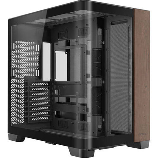 Antec, Antec Constellation C8 Curve Wood Full Tower Case, E-ATX/ATX/mATX/ITX, Curved Glass, Walnut Wood, Dual Chamber, Full Tower