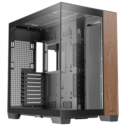 ANTEC Constellation C8 Dual Chamber Case, Gaming, Wood, Full Tower, 2 x USB 3.0 / 1 x USB Type-C, Seamless Left and Front Tempered Glass Side Panel, E-ATX, ATX, Micro ATX, ITX - PC Gear UK