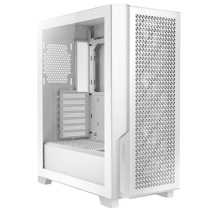 Antec P20C Mid Tower Gaming Case, 1 x USB Type-C / 2 x USB 3.0, Tempered Glass Side Window Panel, Pin-Type Metal Front with Clip-On Dust Filter, 3 x Pre-Installed PWM Fans, E-ATX, ATX, Micro-ATX, ITX Compatible