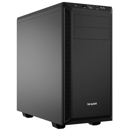 be quiet! Pure Base 600 Case, Black, MId Tower, 2 x USB 3.2 Gen 1 Type-A, 3 x Pure Wings 2 Black PWM Fans Included, Completely Sound Insulated with Dampening Materials, Adjustable Top Cover Vent - PC Gear UK