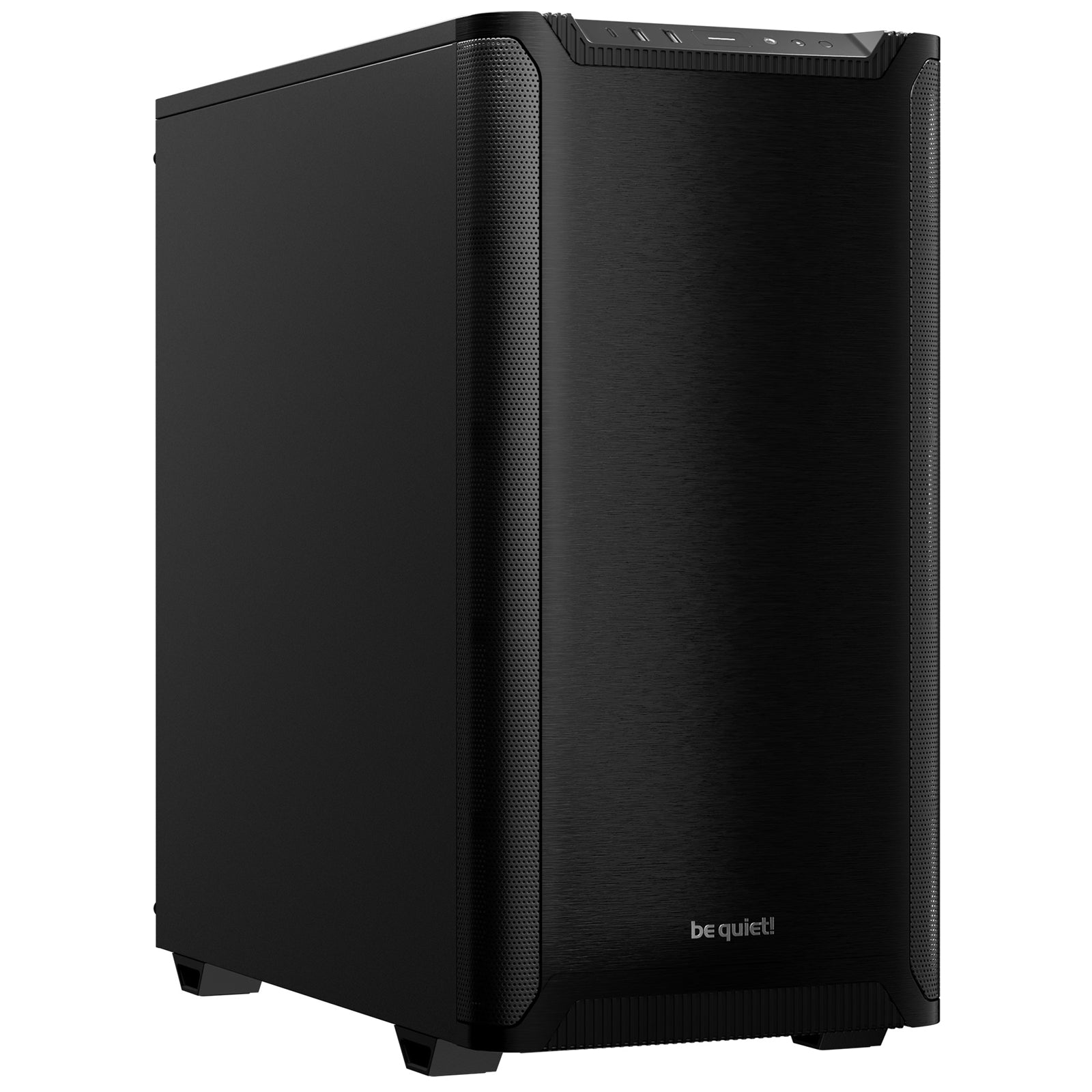be quiet! Pure Base 501 Case, Black, Mid Tower, 2 x USB Type-A, 1 x USB Type-C, 2 x Pure Wings 2 140mm Black PWM Fans Included, Exchangeable Top Cover for Silent or High Performance, Insulation Mats on Front, Sides & Top - PC Gear UK