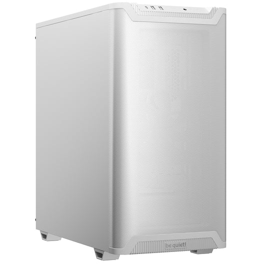 be quiet! Pure Base 501 Airflow White ATX Mid Tower Case with USB-A, USB-C, 2 x Pure Wings 2 140mm Black PWM Fans, Sleek Front Panel and Airflow Cover - PC Gear UK