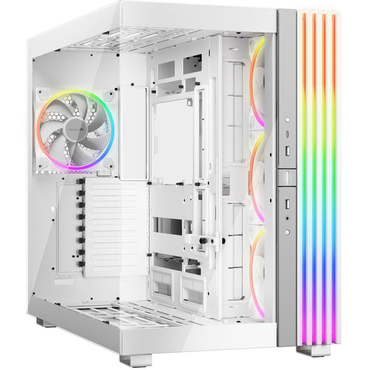 be-quiet! Light Base 900 FX, White, Full Tower E-ATX Case, Massive ARGB LED Strip, Full Windowed Design, 4 Light Wings 140mm PWM fans included - PC Gear UK